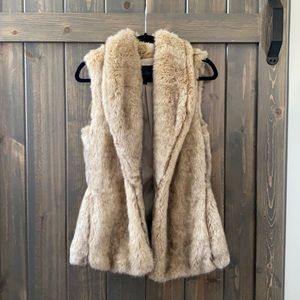 Faux fur vest